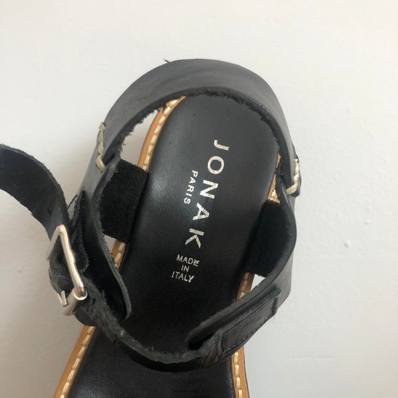 Jonak Paris Black Platform Sandals - Picture 2 of 6